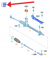 KOŃCÓWKA DRĄŻKA KIEROWNICZEGO LEWA FOCUS 2018- 2494051 _ JX6C-3C437-AC