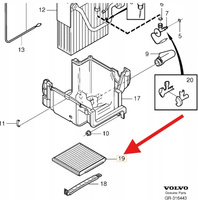FILTR KABINOWY VOLVO S40 V40 1996-OE 31369415