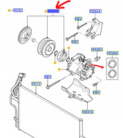 SPRZĘGŁO SPRĘŻARKI KLIMATYZACJI FORD FOCUS Mk2 C-MAX Mk1 _1686883_3M5H-19D649-FA