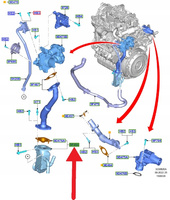 CHŁODNICA EGR 1.5 TDCI FORD ECOSPORT FOCUS 2018- 2784798 _ JN1Q-9F464-AB