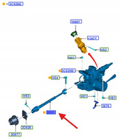 SPZĘŻENIE I ZŁĄCZE U WAŁ KIEROW. KA 2008-16 1827198 _ DS51-3C552-AA