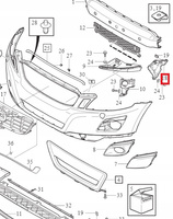 ŚLIZG ZDERZAKA LEWA STRONA VOLVO XC60 I 14-17r