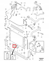 CHŁODNICA WODY VOLVO S60 II 11-18r V60 I 11-18r