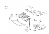 OSŁONA SILNIKA DÓŁ MERCEDES E W211 CLS W219 OE A2115242430