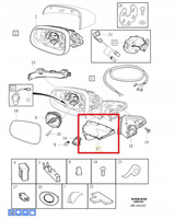 Volvo OE 30799220 oslona lewego lusterka
