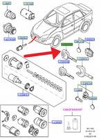 KLUCZYK SUROWY DO NACIĘCIA FORD FOCUS 1998-2005 XS41-A22053-GC 4007023