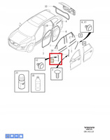 USZCZELKA PIONOWA DRZWI PRZÓD LEWY VOLVO XC60 2009- OE 31298783