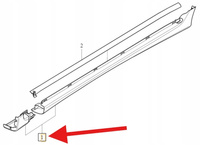 LISTWA PROGOWA PRAWA VOLVO XC60 2009- R-DESIGN OE 31349588