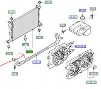 CHŁODNICA FORD FOCUS Mk1 1.8L ZETEC / 2.0L DIESEL_1671970_ME98AB-8005-MF