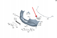ŚLIZG MOCOWANIE ZDERZAKA LEWY PRZÓD MERCEDES SPRINTER W907 W910 A9108850400
