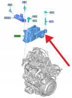 ŁAPA PODUSZKA SILNIKA 1.5L TDCI FORD KUGA 2020- 2433354 _ LX61-6F012-CB