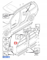 Listwa przednich drzwi Volvo V50, S40