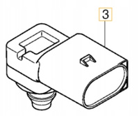 CZUJNIK CIŚNIENIA MAP SENSOR 3.0 B6 VOLVO S60 V60 XC60 XC70 OE 30731372