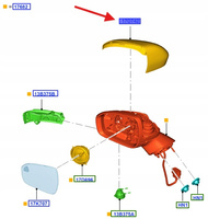 OBUDOWA LUSTERKA PRAWA MONDEO MK5 2014- 2022 2267283 _ DS73-17D742-EA5FJN