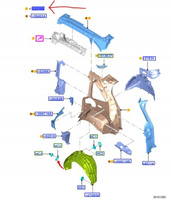 ĆWIARTKA TYLNA LEWA FORD C-MAX Mk2 2010-2019