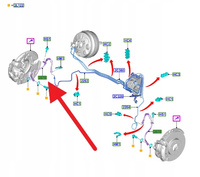 PRZEWÓD HAMULCOWY PRZÓD L P FORD FOCUS Mk4 2018- 2207651 _ JX61-2078-AC