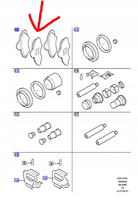 KLOCKI HAMULCOWE PRZÓD FORD ESCORT 1990-1997 _1048308_94AB-2K021-AB