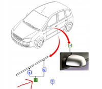LISTWA DRZWI SAMOPRZYLEPNA FORD FOCUS C-MAX 2003- _ 1302369 _ AM3M5J-R21048-AA5ZCT