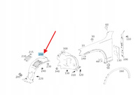 NADKOLE PRAWY PRZÓD MERCEDES GLC W253 OE A2536907601