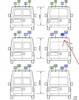 DRZWI TYLNE PRAWA STRONA FORD TRANSIT MK5 Mk6