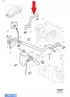 Volvo OE 8692217 przewod odmy