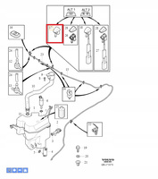 Dysza spryskiwacza Volvo OE 31301826