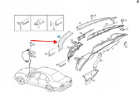 LEWE PODSZYBIE PLASTIK POD WYCIERACZKĄ MERCEDES E W210 OE A2108310958