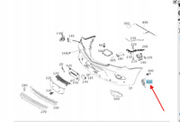 ŚLIZG ZDERZAKA LEWY PRZÓD MERCEDES SPRINTER W906 OE A9068821014