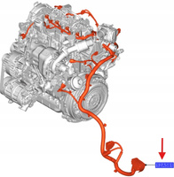 INSTALACJA- WIĄZKA SILNIKA FORD FOCUS MK5 2018- 2364182 _ JX6T-12C508-NCD