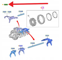 ZESTAW NAPRAWCZY SKRZYNI 6MX65 FORD FIESTA KA+ 2625791 _ KTL1TR-7P167-GA