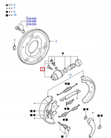 CYLINDEREK HAMULCA TYLNEGO FORD TRANSIT MK3 MK4
