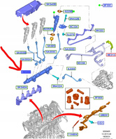 CZUJNIK CIŚNIENIA PALIWA KOLEKTOR 1.5 1.6L TDCi FORD 1697685 _ AV6Q-9D280-B2A