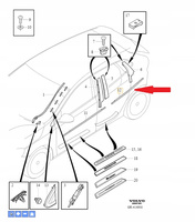 Listwa ozdobna Volvo V40 (13-) OE 31278532