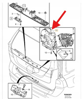 ZAMEK TYLNEJ KLAPY VOLVO XC70 V70 2008- OE 31440626