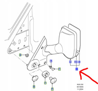 LUSTERKO ZEWNĘTRZNE LEWE FORD TRANSIT 2000-2004 _4643787_YC15-17683-CVYGAX