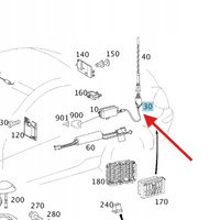 PODSTAWKA ANTENY MERCEDES SLK W171 OE A171820037564