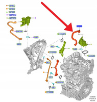 PRZEWÓD RURA ODMY 1.0 EB FORD FIESTA PUMA FOCUS 18- 2514275 _ H6BG-6758-AB