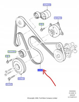 PASEK KLINOWY FORD TRANSIT Mk5 Mk6 2.4TDCI_1129182_YC1E-6C301-DB