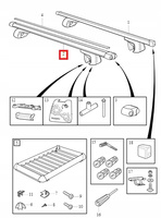 ALUMINIOWE POPRZECZKI DACHOWE VOLVO XC60 09-17r OE 31454717