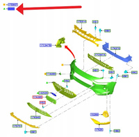 GRILL KRATKA CHŁODNICY PRZÓD FORD FOCUS 2022- OE 2553150 _ NX7B-8200-JB3K9W