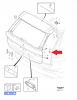 ODBÓJ KLAPY BAGAŻNIKA VOLVO XC60 XC40 V90 V60 OE 32136223