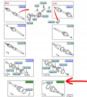 OSŁONA PRZEGUBU WEWNĘTRZNEGO FORD FOCUS Mk2 C-MAX Mk1 _1676320_3M51-4A084-DE