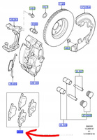 KLOCKI HAMULCOWE PRZÓD SMAX GALAXY 2.0 EB 2.2 TDCi_1431178_6G9N-2K021-CC