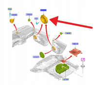 GŁOŚNIK DRZWI PRZÓD ECOSPORT FIESTA PUMA FOCUS 18- 2209746 _ JX7T-18808-FA