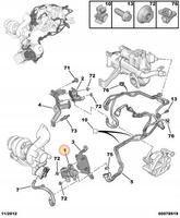 ZAWÓR TURBO CITROEN C3 C4 C5 C8 DS3 DS4 DS5 JUMPY BERLINGO OE 9801887680