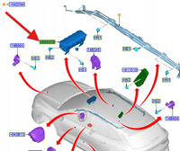 PODUSZKA POWIETR AIRBAG PASAŻER KUGA ESCAPE 2020- 2645649 _ LV4B-S044A74-BD
