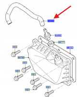 PRZEWÓD ODMY SILNIKA FORD FOCUS CMAX 1.4 1.61761516 _ 4M5G-6N664-FA