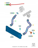 PRZEWÓD INTERCOOLERA 2.2TDCI TRANSIT 2011- 2014- OE 2019954 _ CC11-6C646-DJ