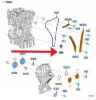 KOŁO ZĘBATE WAŁU 1.0 EB FORD TRANSIT CONNECT COURIER 2235846 _ H6BG-6306-AC
