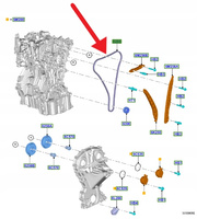 ŁAŃCUCH ROZRZĄDU 1.0 EB TRANSIT CONNECT COURIER OE 2207979 _ H6BG-6268-AA